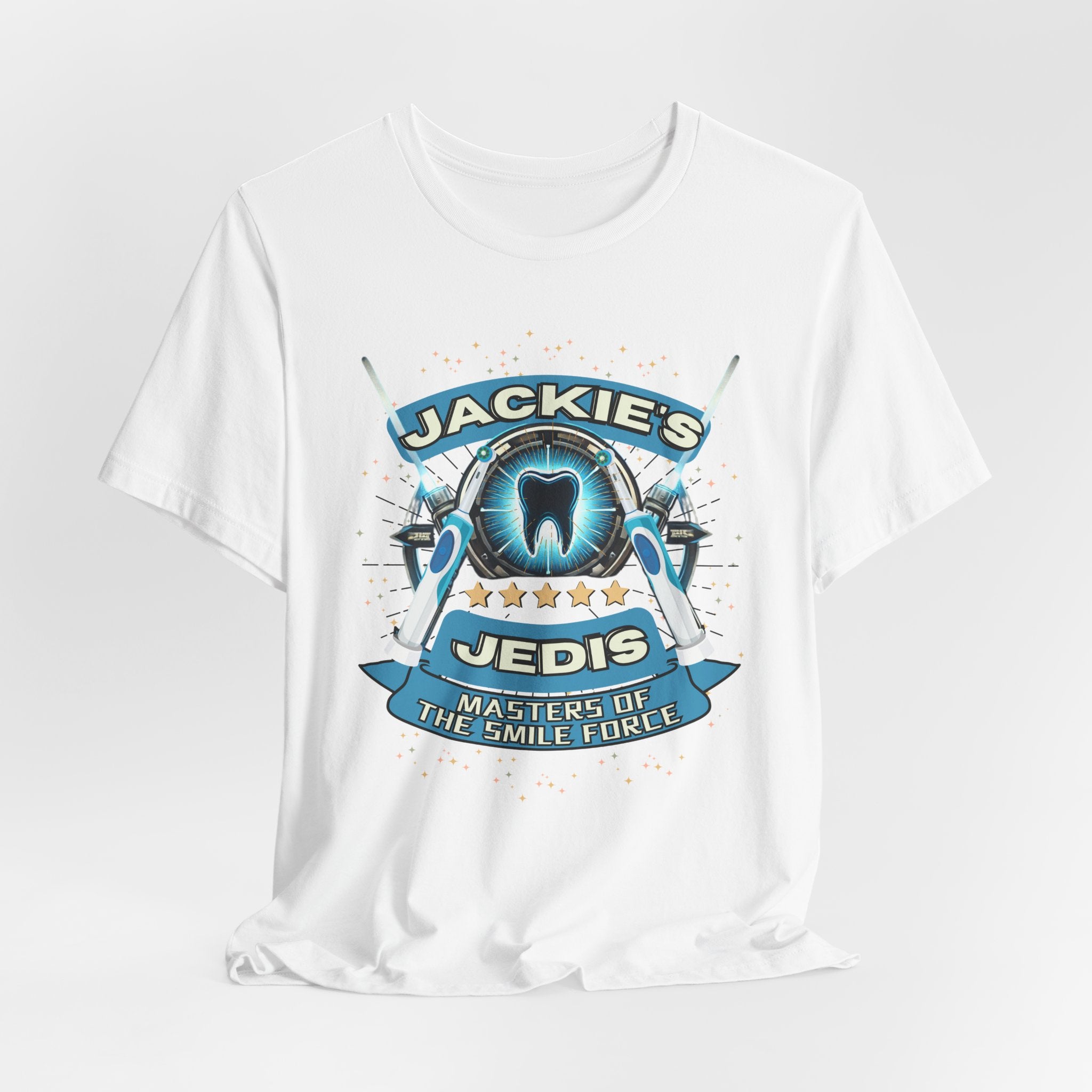 Jackie's Jedis - Masters of the Smile Force Unisex Short Sleeve Tee