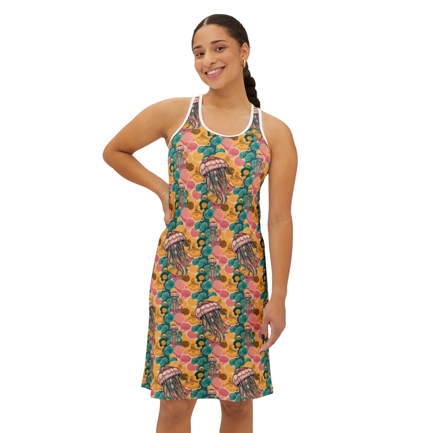 Jelly Fishes Women's Racerback Dress (AOP)