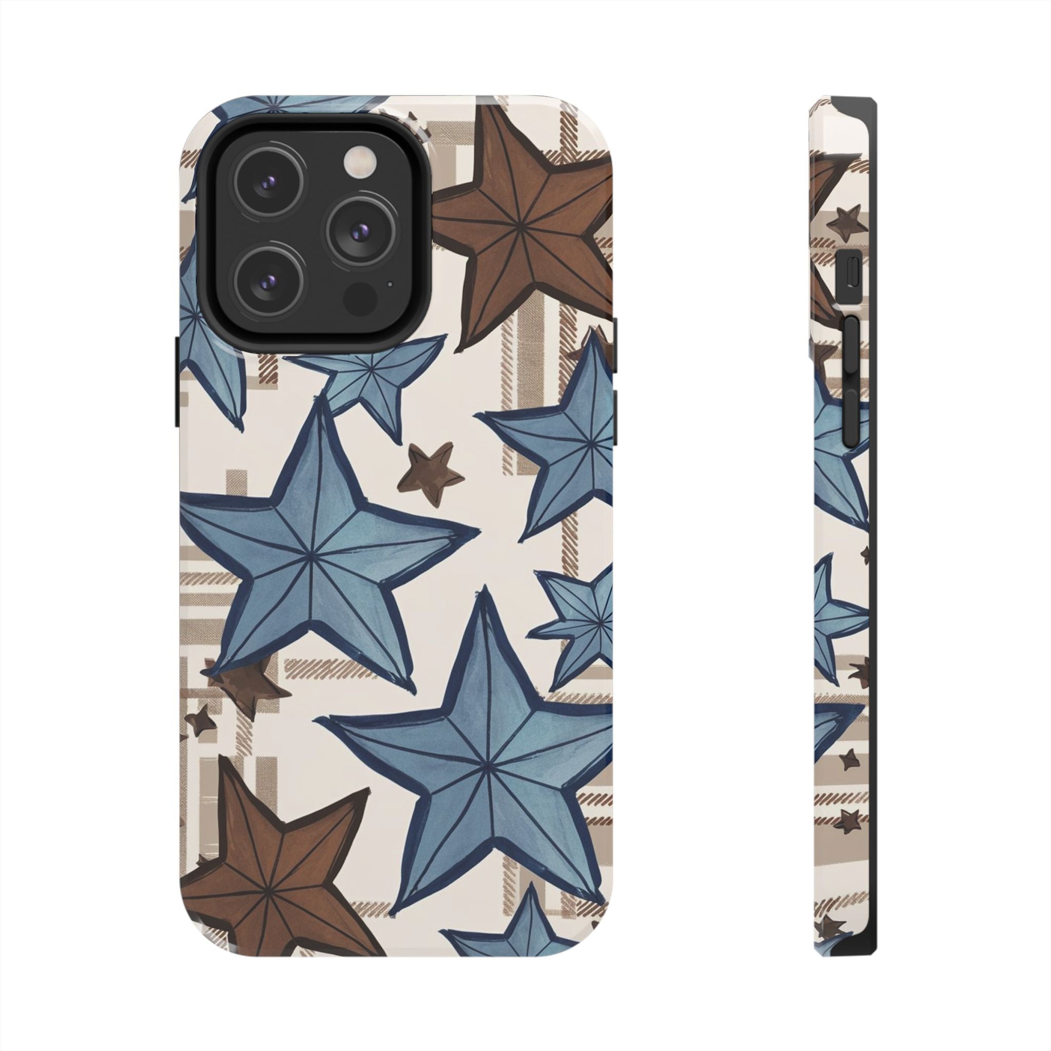 Plaid Stars - Tough Case for iPhone 14, 15, 16 - Spruced Roost