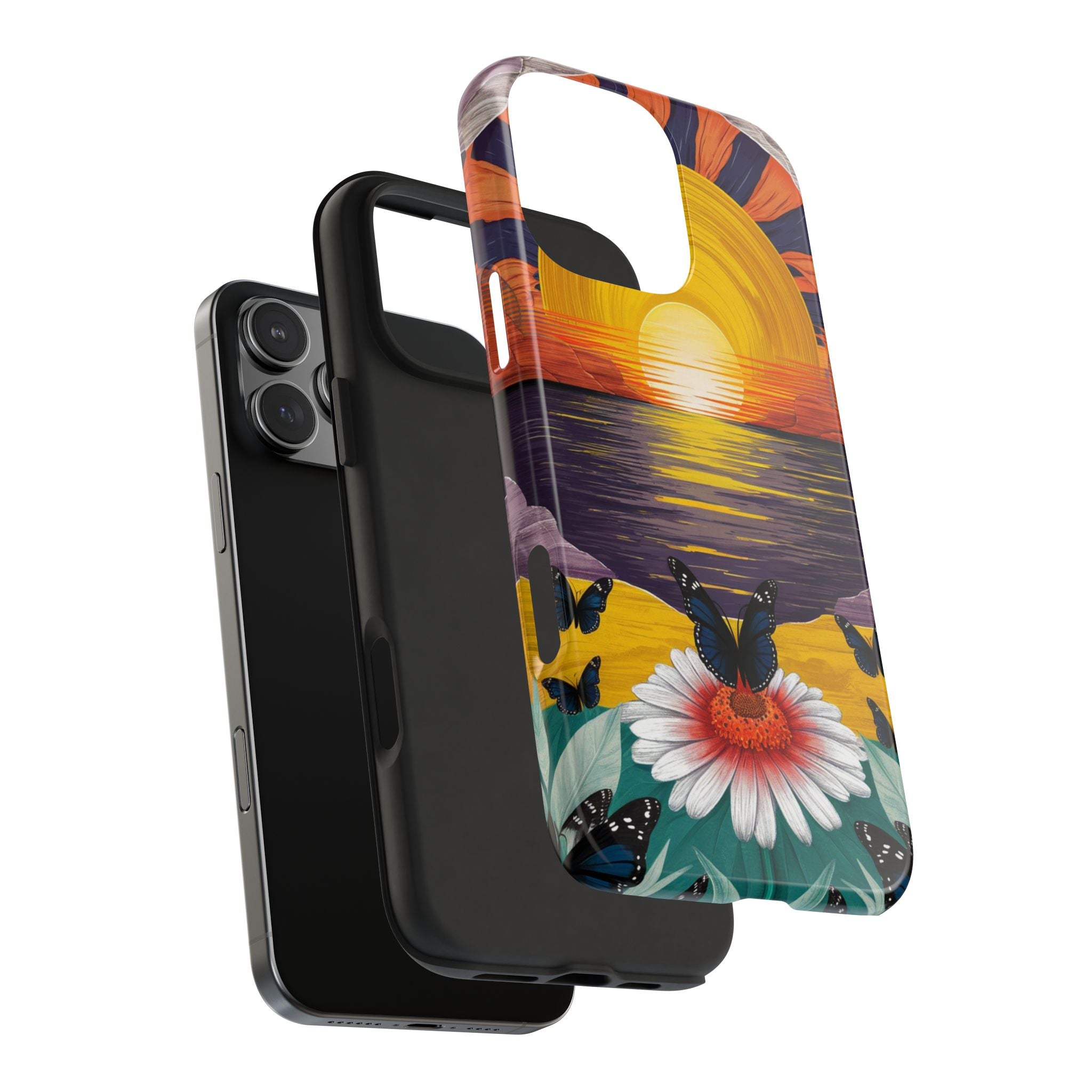 Butterly Sunset Beach - Tough Case for iPhone 14, 15, 16