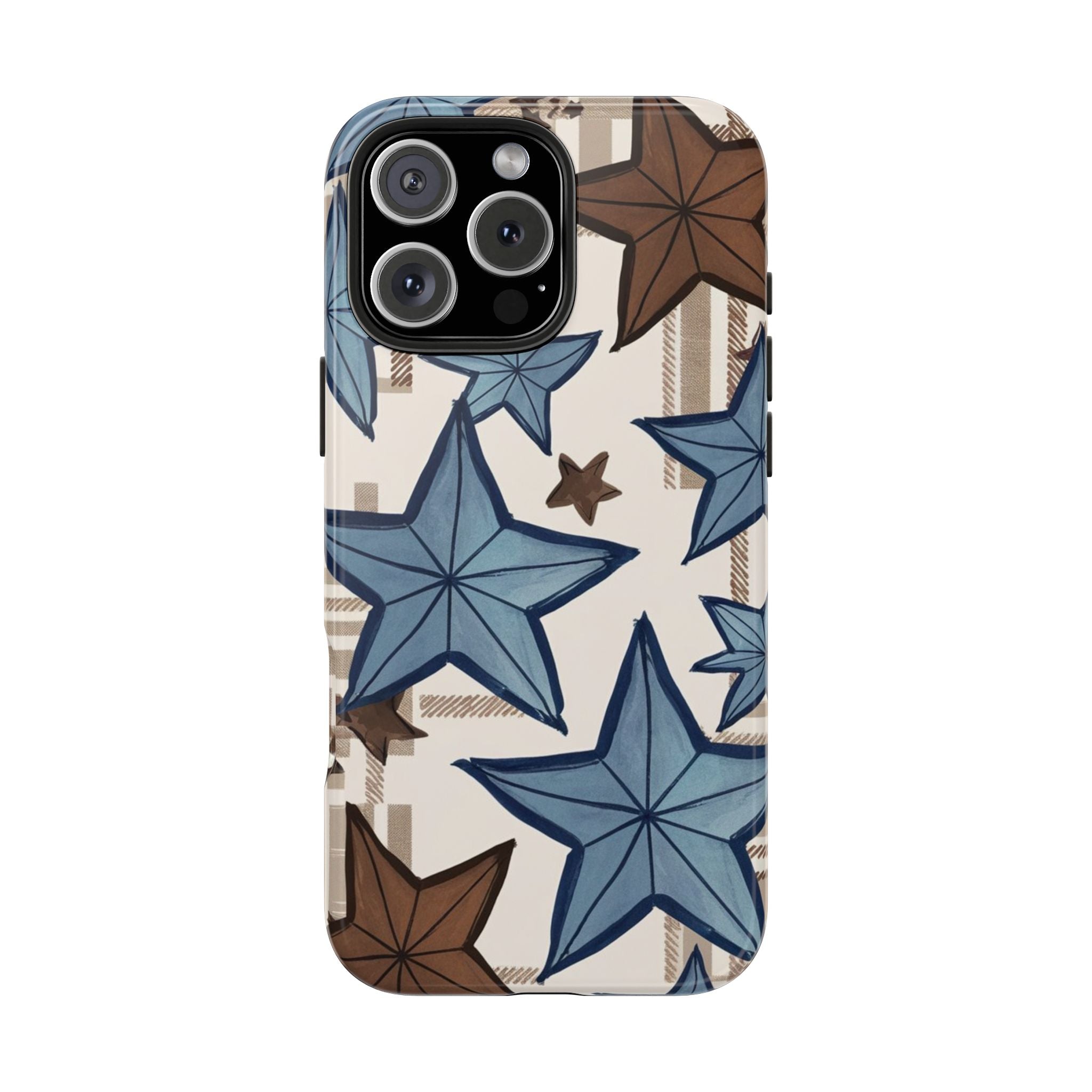 Plaid Stars - Tough Case for iPhone 14, 15, 16 - Spruced Roost