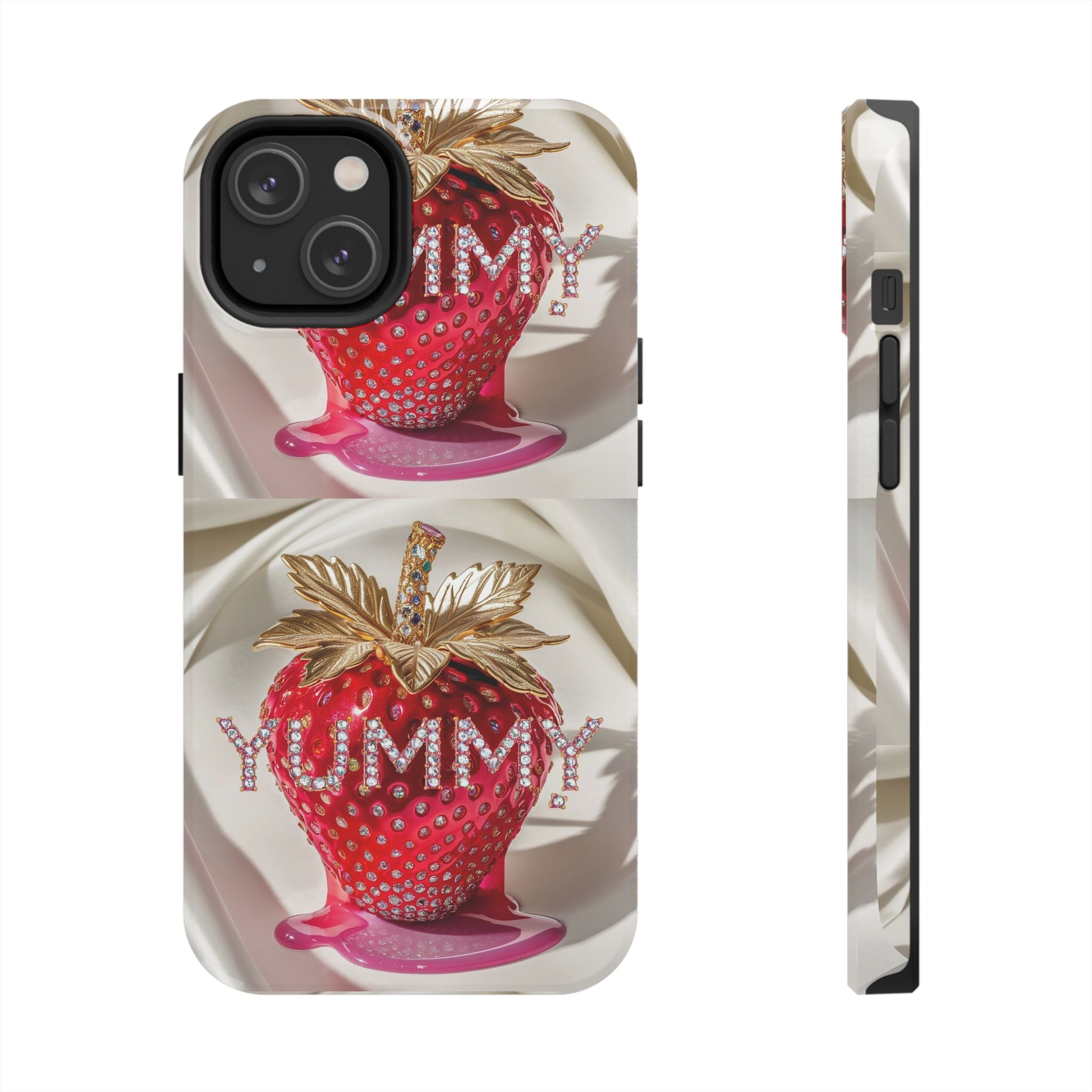 Strawberry Yummy - Tough Case for iPhone 14, 15, 16 - Spruced Roost