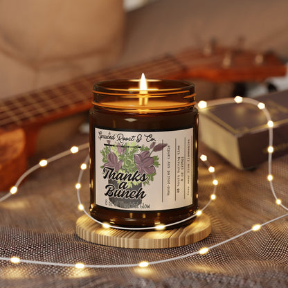 Thanks a Bunch! Say Thanks Scented Soy Candle (Multi-Size, Amber Jar)