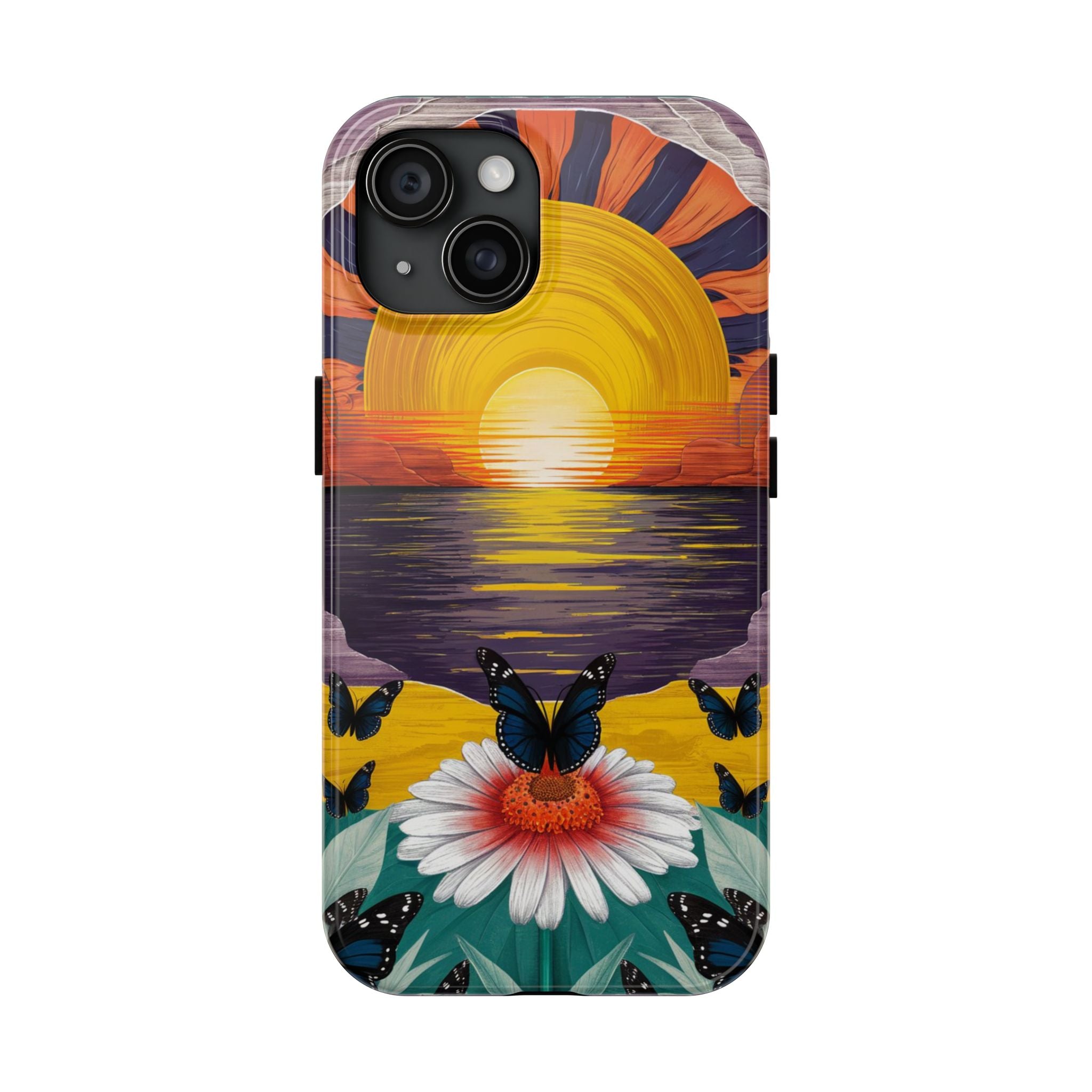 Butterly Sunset Beach - Tough Case for iPhone 14, 15, 16 - Spruced Roost