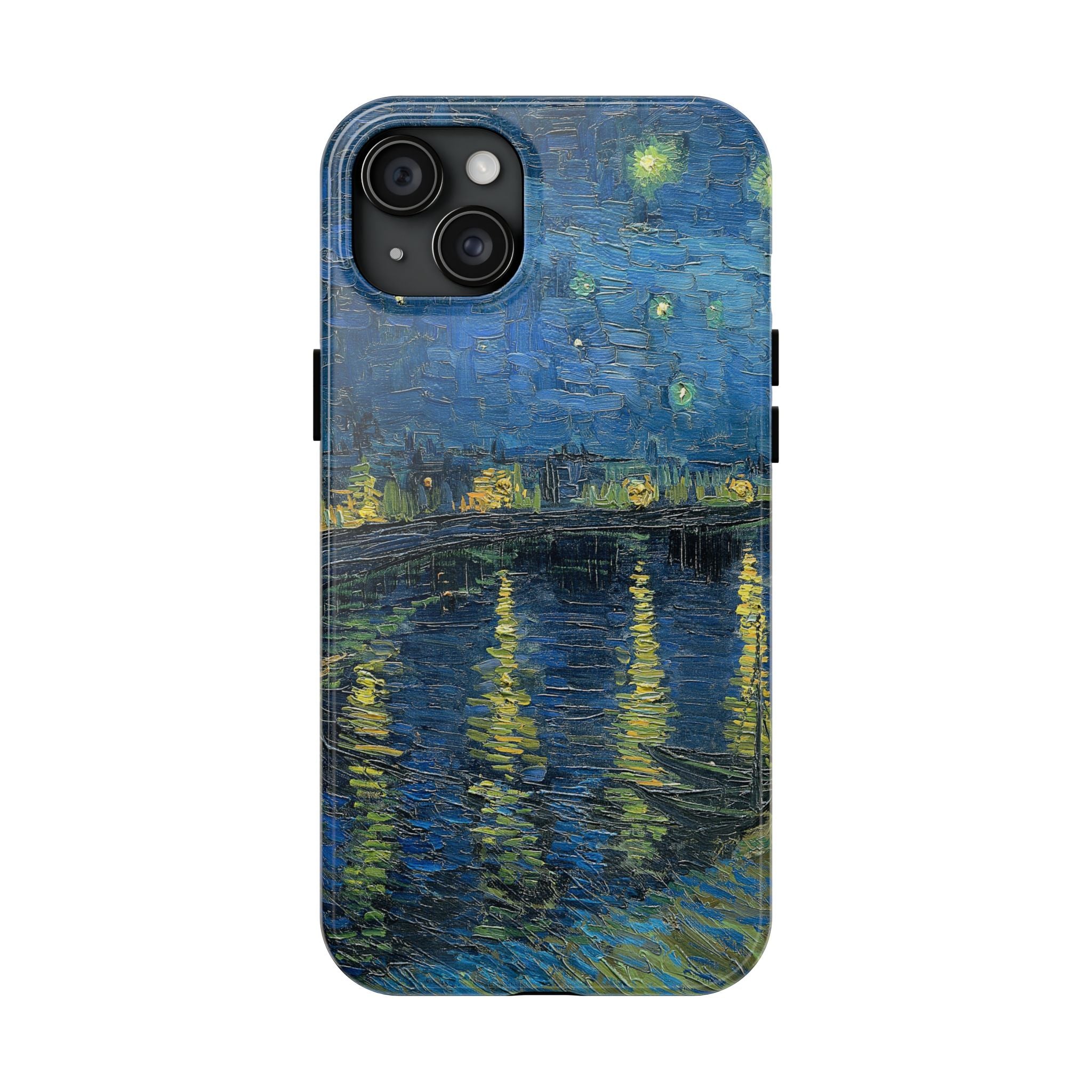 Starry Night Over the Rhone - Vincent Van Gogh - Tough Case for iPhone 14, 15, 16 - Spruced Roost