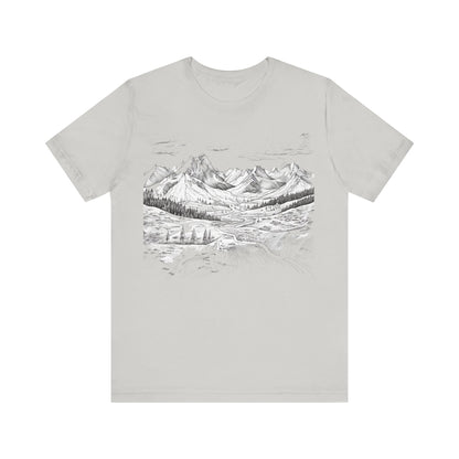 Chugach Valley Alaskan Wilderness - Unisex Jersey Short Sleeve Tee