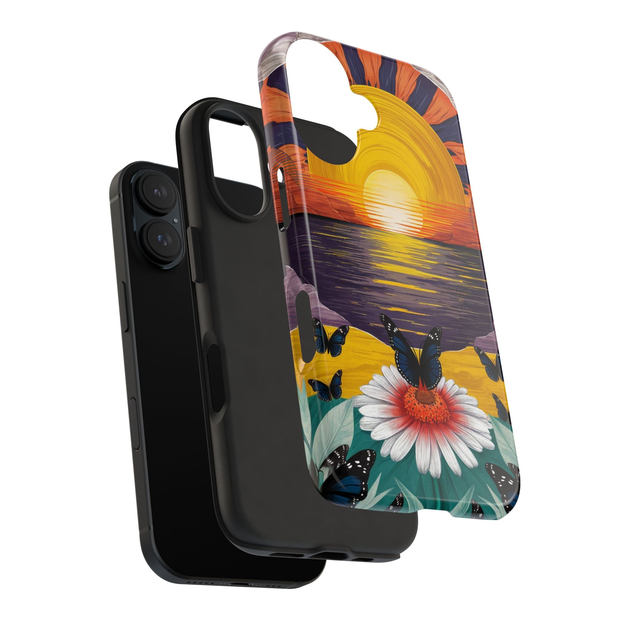 Butterly Sunset Beach - Tough Case for iPhone 14, 15, 16