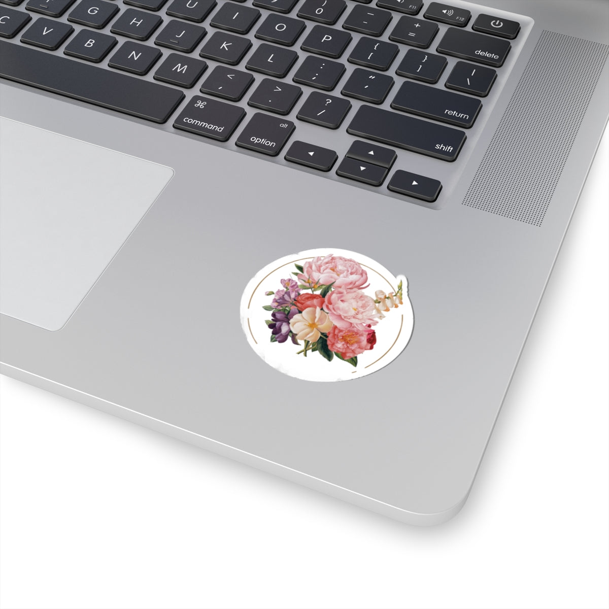 Circle of Peonies Kiss-Cut Stickers