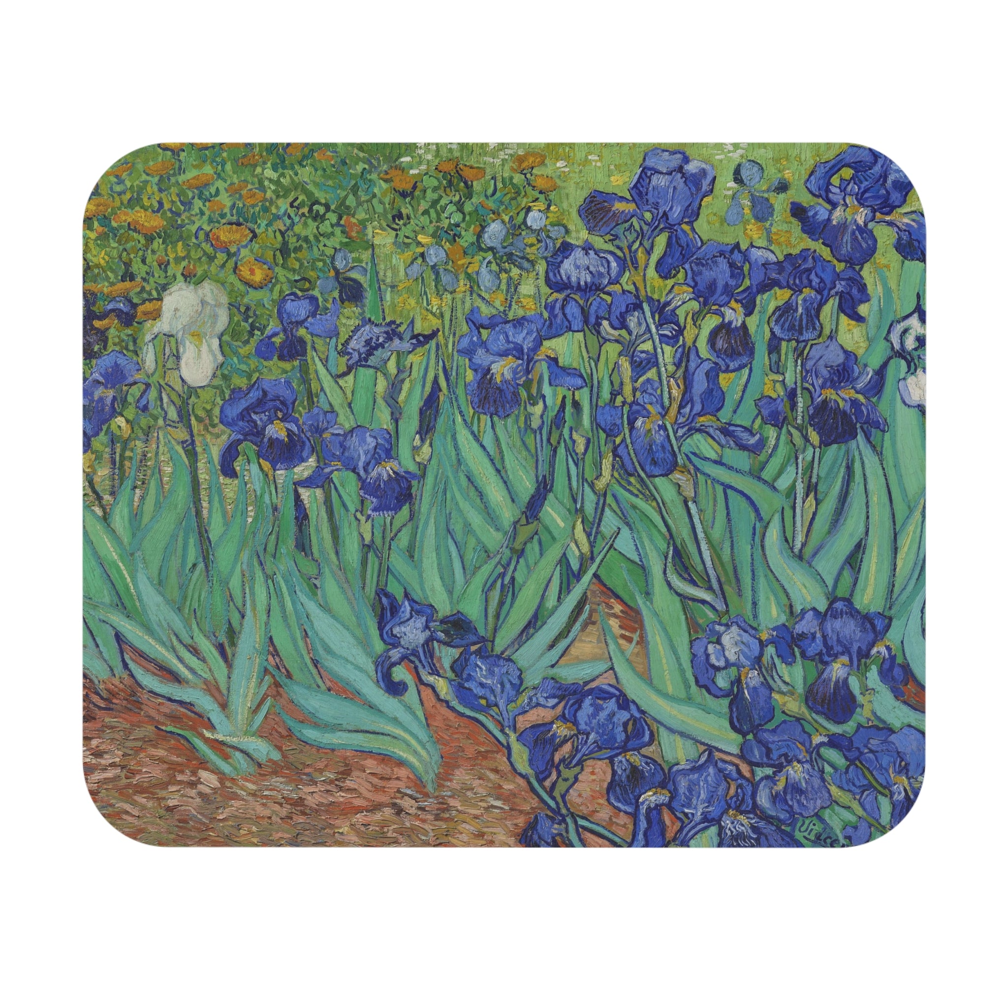 The Iris's - Vincent Van Gogh - Mouse Pad (Rectangle)
