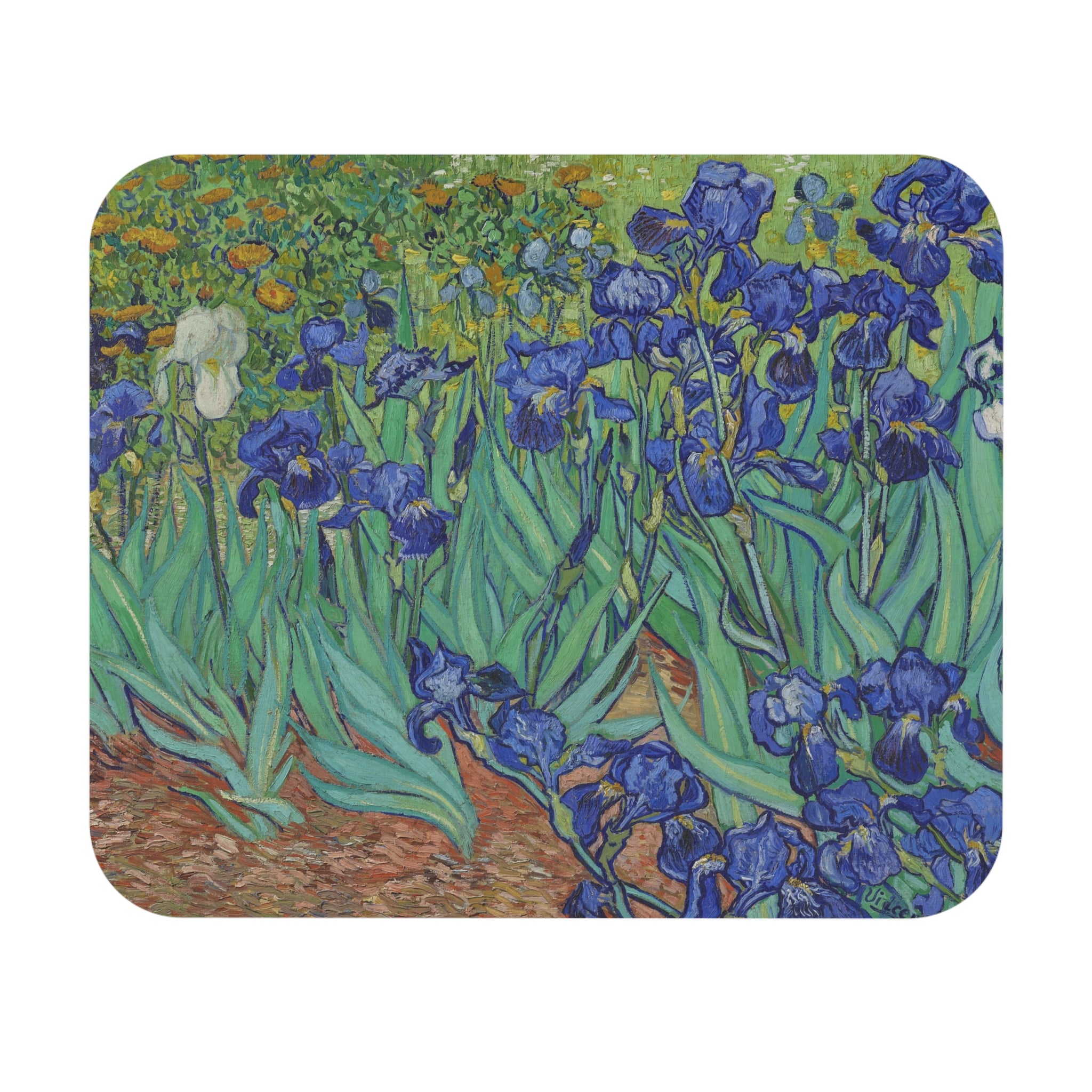 The Iris's - Vincent Van Gogh - Mouse Pad (Rectangle) - Spruced Roost