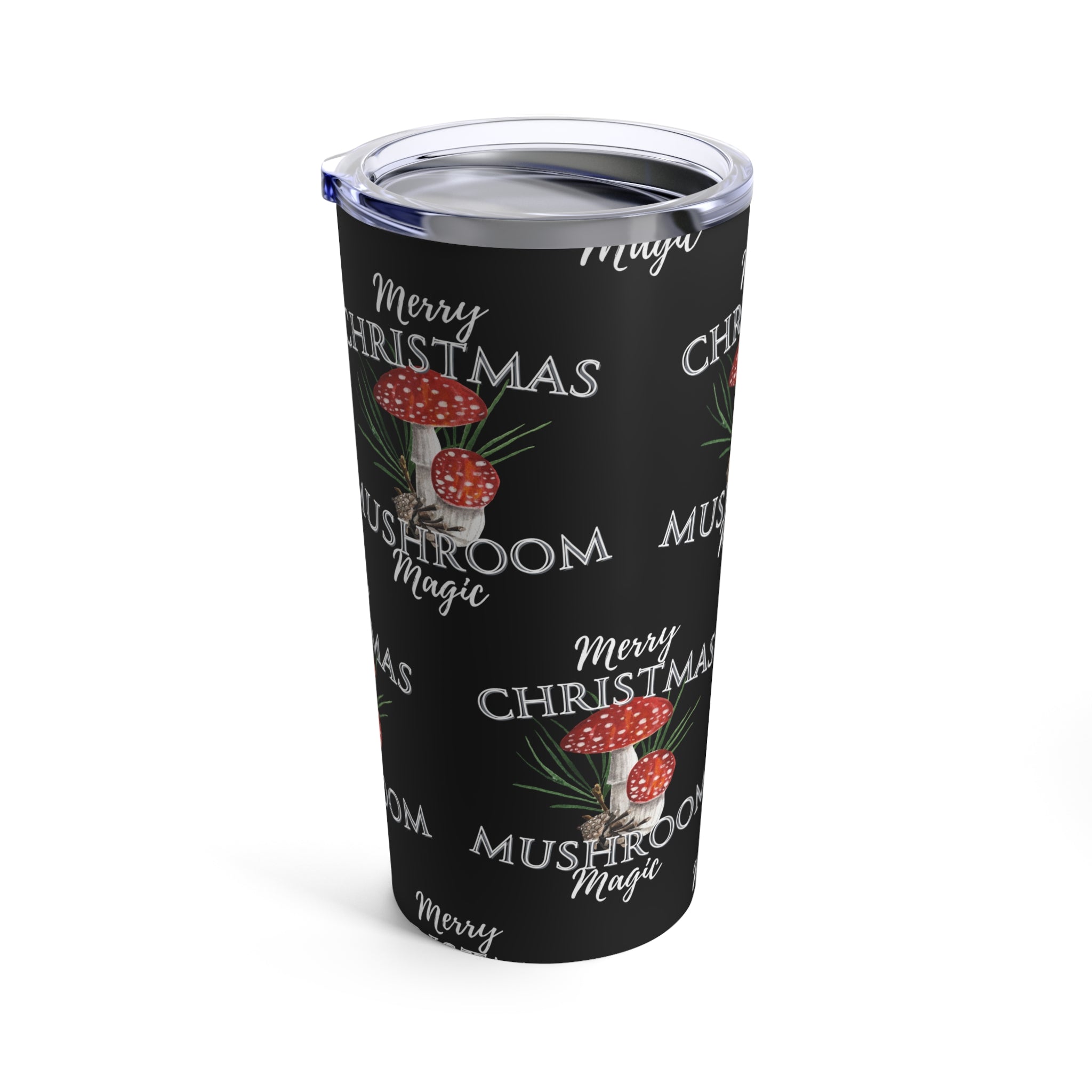 Merry Mushroom Christmas Tumbler 20oz