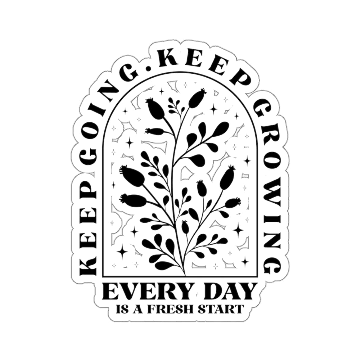 Keep Going Kiss-Cut Stickers