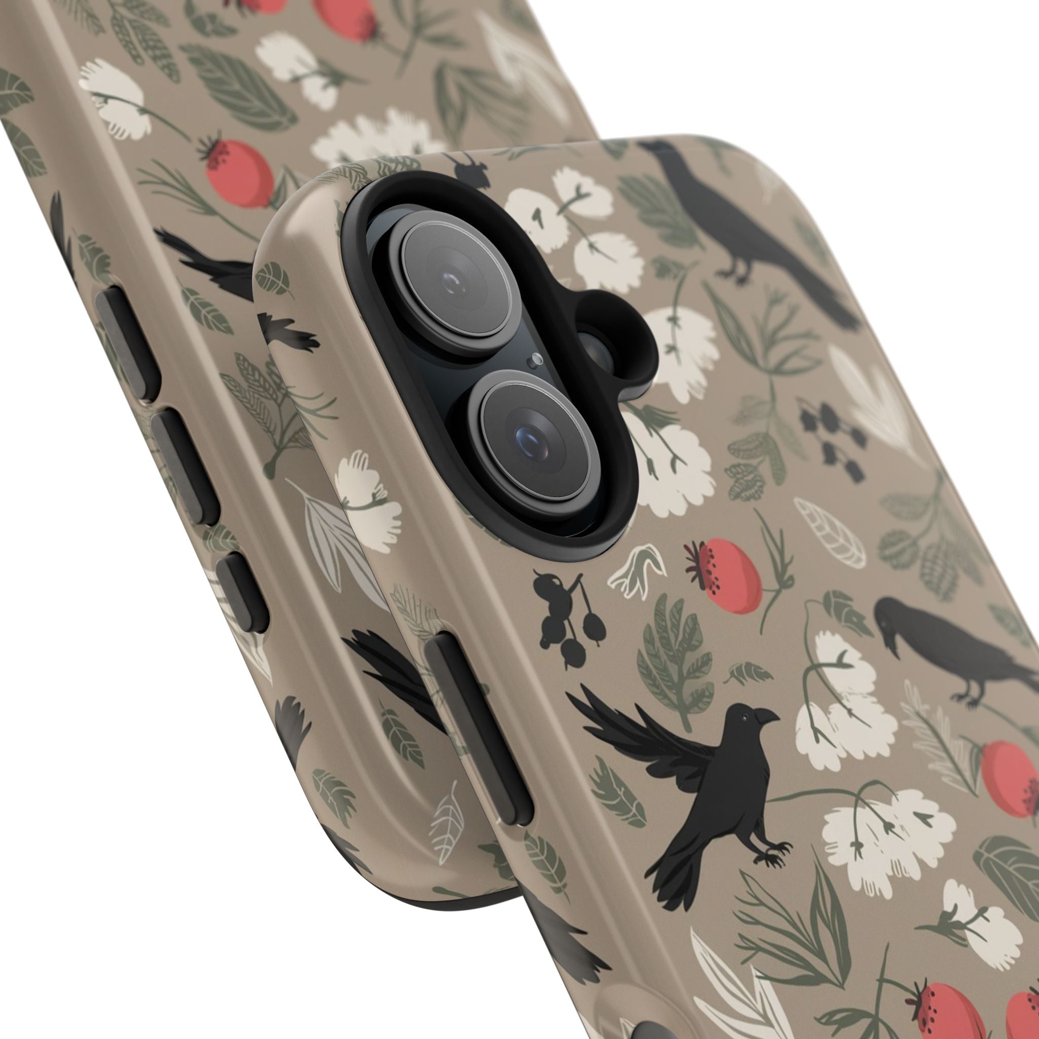 Black Crows Berries - Tough Case for iPhone 14, 15, 16 - Spruced Roost