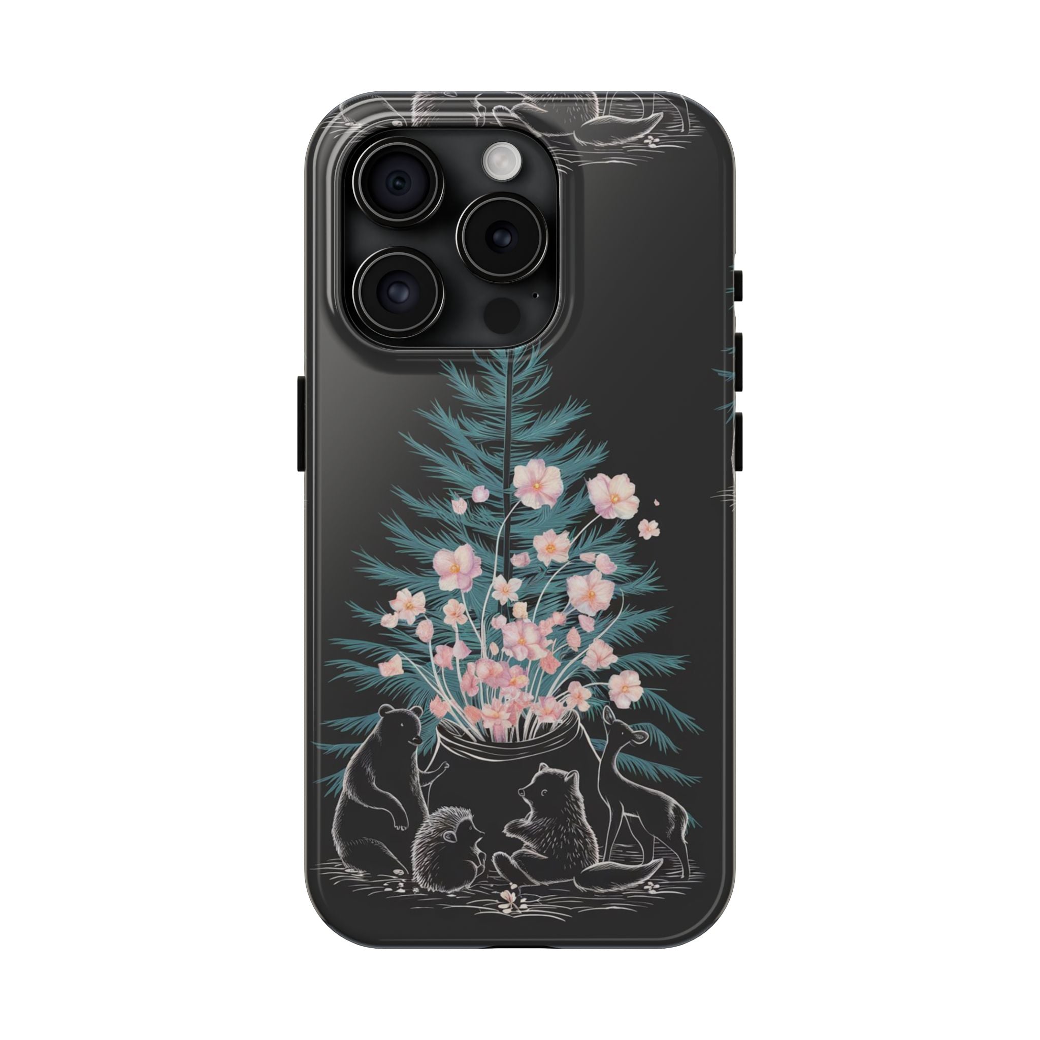Campfire Woodland Friends - Tough Case for iPhone 14, 15, 16 - Spruced Roost