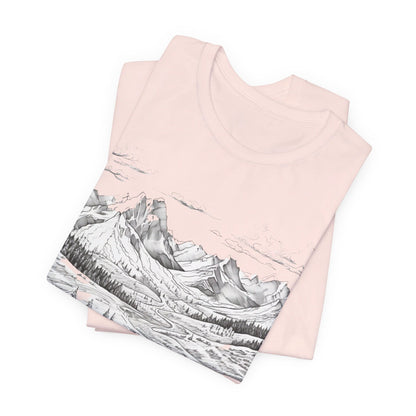 Chugach Valley Alaskan Wilderness - Unisex Jersey Short Sleeve Tee