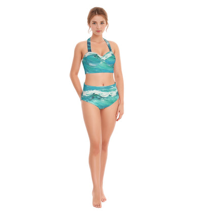 The Mar Women's Swimsuit Set With Halter