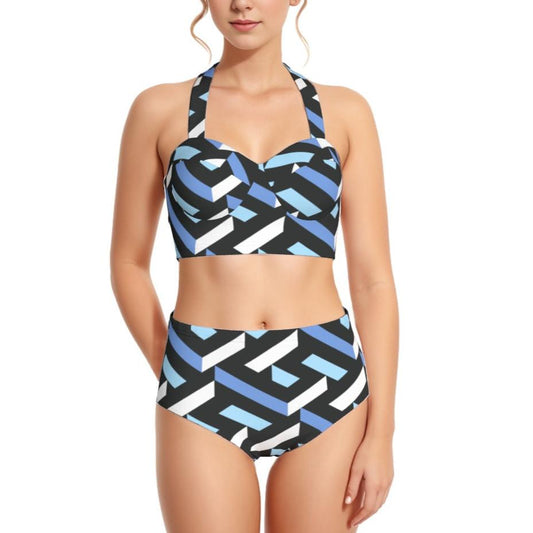 Bahama Mama Women's Swimsuit Set With Halter