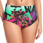 Neon Nineties Women's Swimsuit Set With Halter