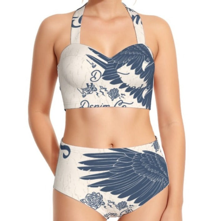 Wings of Angels Women's Swimsuit Set w/Halter