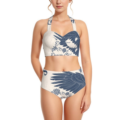 Wings of Angels Women's Swimsuit Set w/Halter