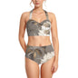 Bronze Palms Women's Swimsuit Set With Halter