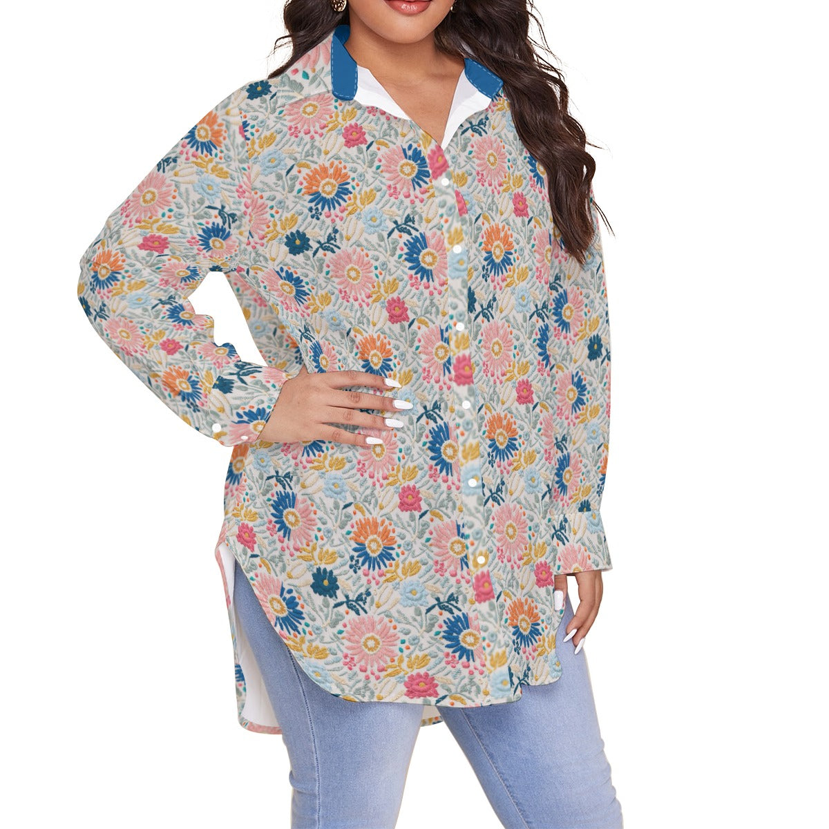 Whimsy Women's Shirt (Plus Size) AOP