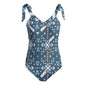 Crossed Women's Tie Shoulder Onepiece Padded Swimsuit