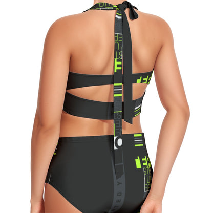 The Matrix Women's Swimsuit Set With Halter