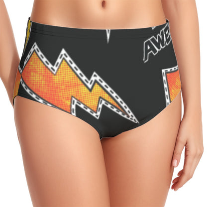 Lightening Lady Women's Swimsuit Set With Halter