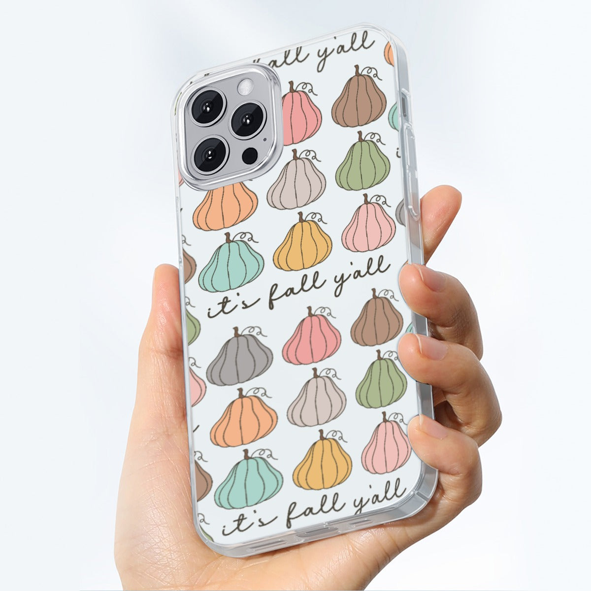 It's Fall Y'all Pumpkin Phone case- iPhone 14 15 Series Mobile Phone Case | TPU