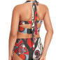 Hearts Play Women's Swimsuit Set With Halter