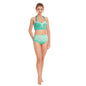 Green Blue Mar Women's Swimsuit Set With Halter