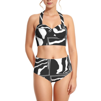 Bolden Women's Swimsuit Set With Halter