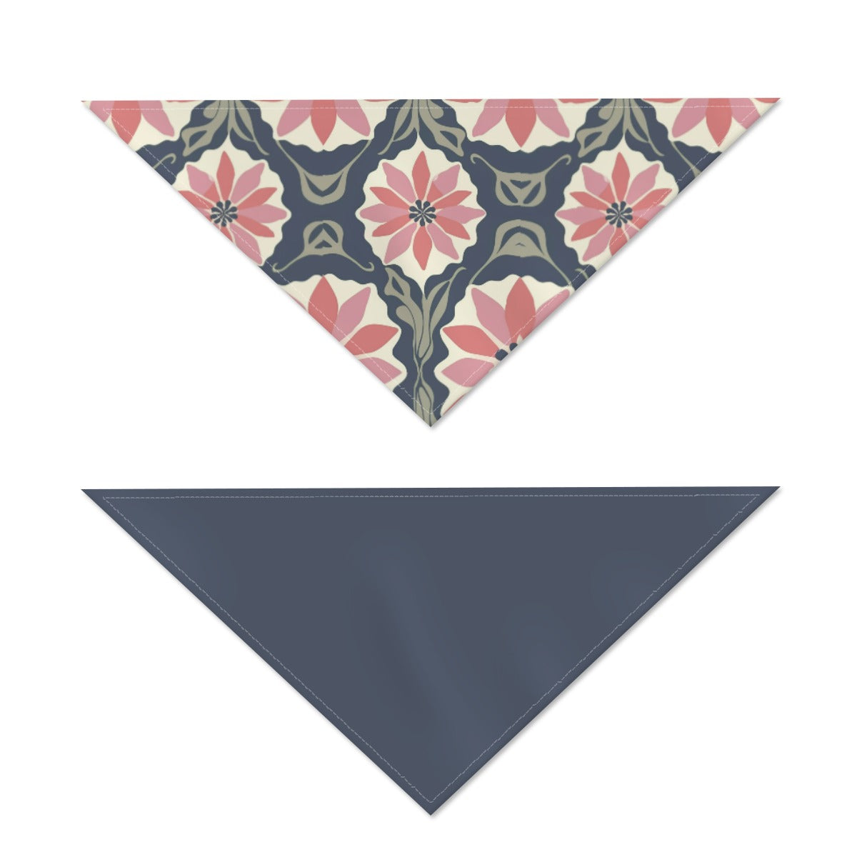 Pink Gray Medallion Pet's Scarf