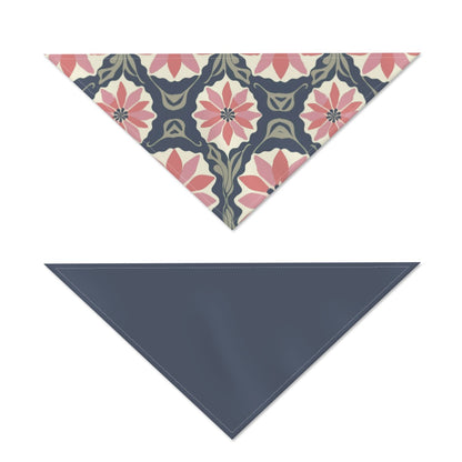 Pink Gray Medallion Pet's Scarf