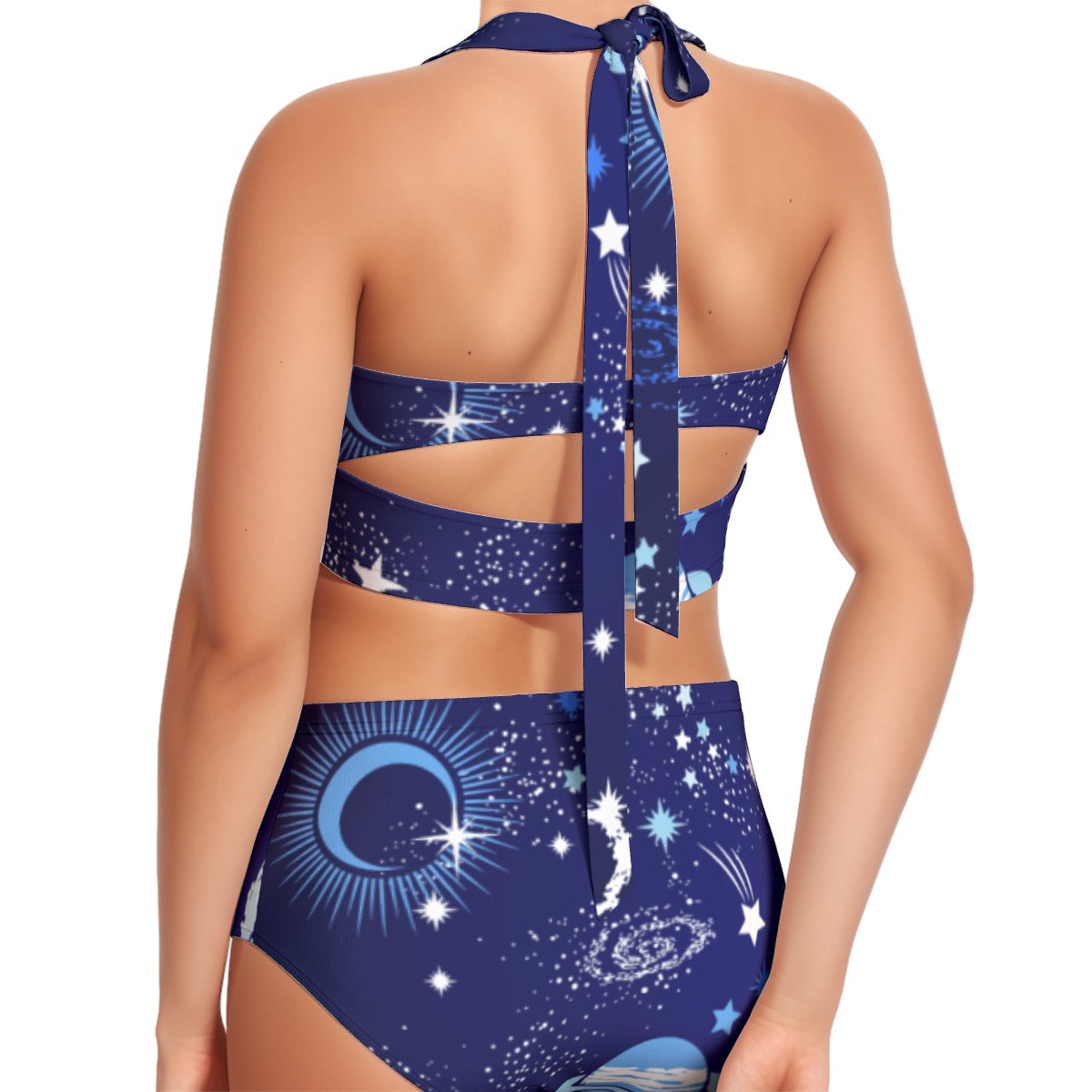 Celestial Women's Swimsuit Set With Halter