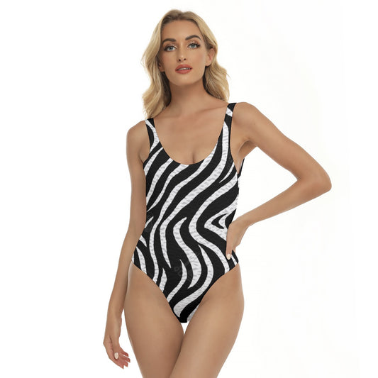 Zebra Wave Women's One-piece Swimsuit