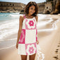 Pink Daisy Women's Sleeveless Cami Cover up Dress