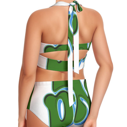 Cultured Rep Women's Swimsuit Set With Halter