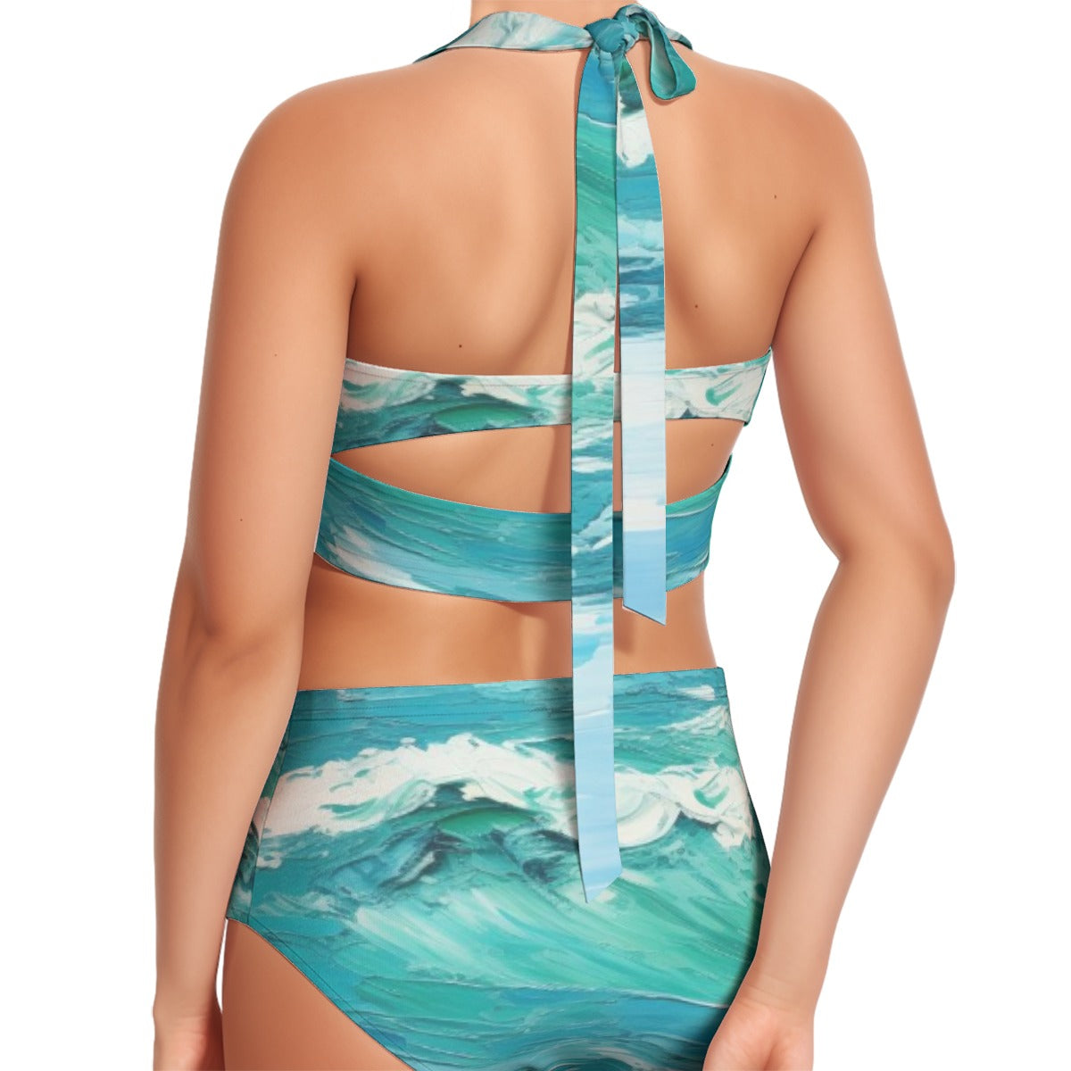 The Mar Women's Swimsuit Set With Halter