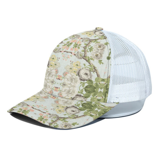 Spring Fling Trucker Hat With White Half-mesh