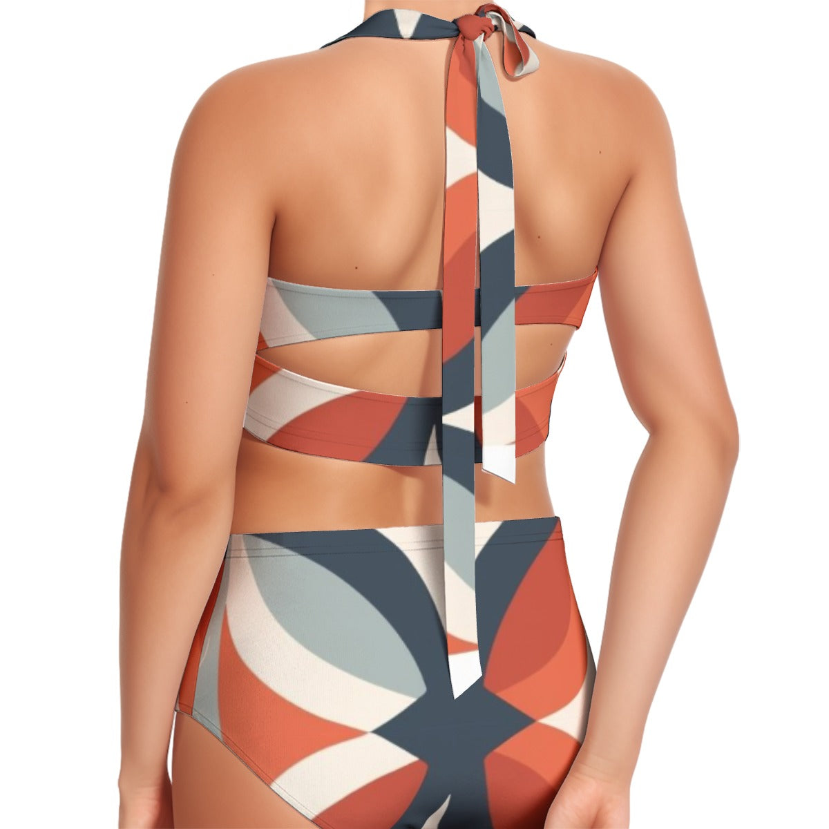 Tuscon Time Women's Swimsuit Set With Halter