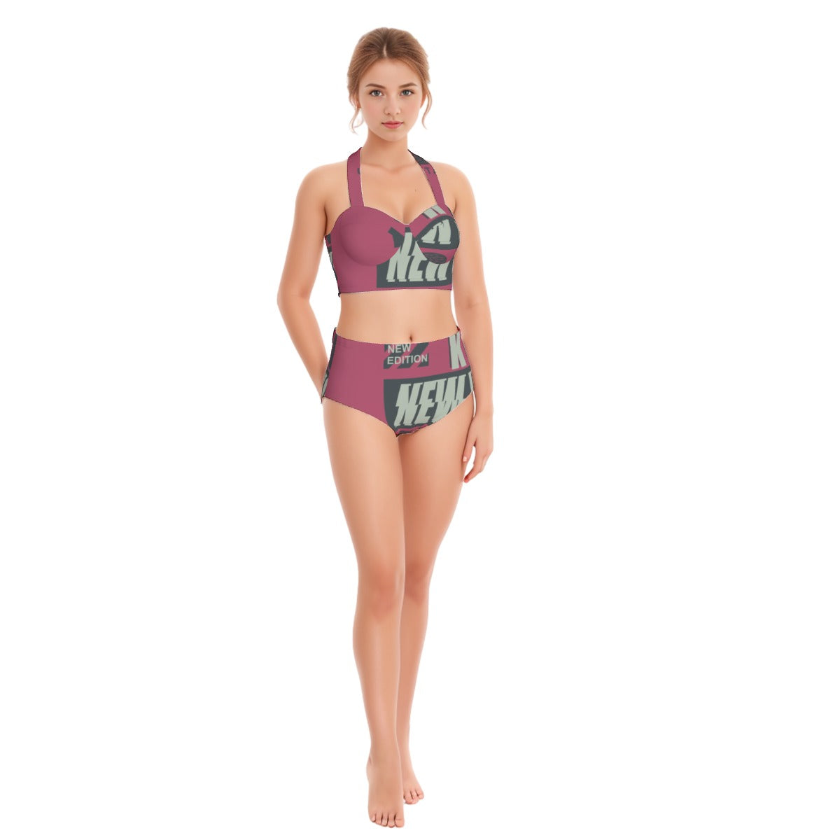 New Edition Women's Swimsuit Set With Halter