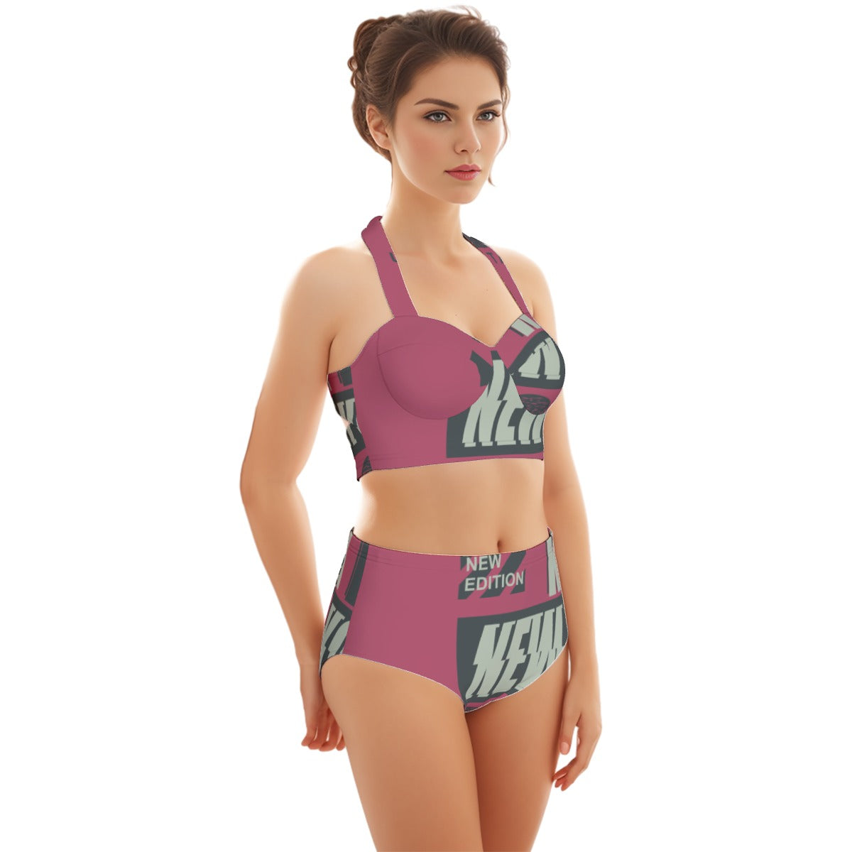 New Edition Women's Swimsuit Set With Halter