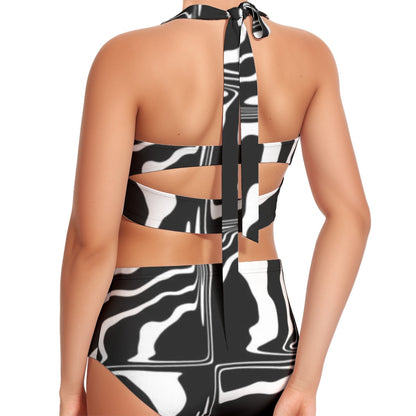 Bolden Women's Swimsuit Set With Halter