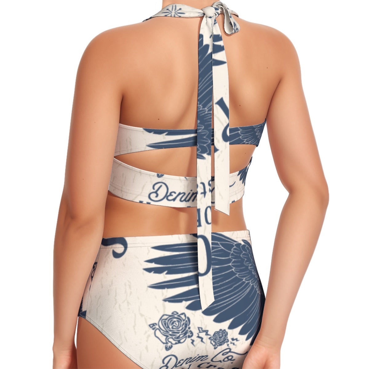 Wings of Angels Women's Swimsuit Set w/Halter