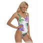 Purple Flora Women's One-piece Swimsuit