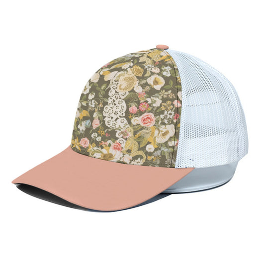 Southern Charm Trucker Hat With White Half-mesh