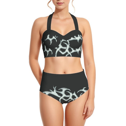 Natures Hunt Women's Swimsuit Set With Halter