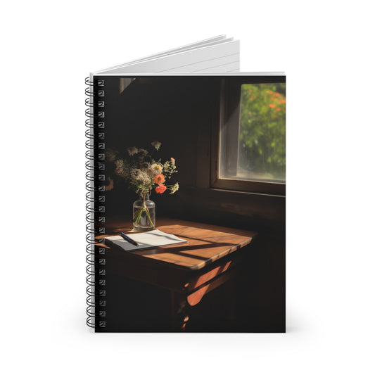 Still life floral - Spiral Notebook - Ruled Line - Spruced Roost